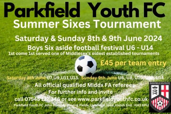 Parkfield Youth tournament flyer