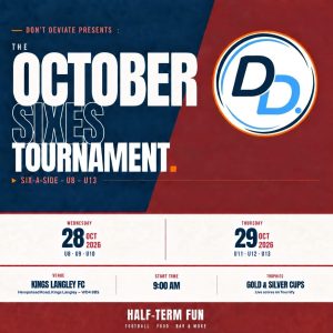Don't Deviate Presents October Sixes